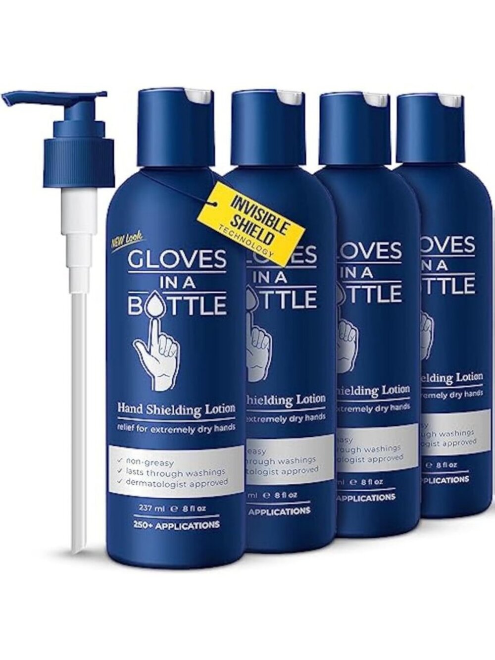 Moisturizing Shielding Lotion 4-Pack for Dry Itchy Skin - Grease-Free
